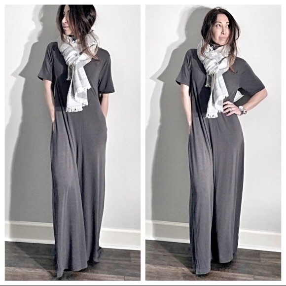Best selling V neck  side pocket maxi dress - Picture 6 of 8